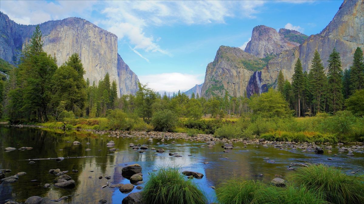 Beautiful landscapes of Yosemite National Park, California.